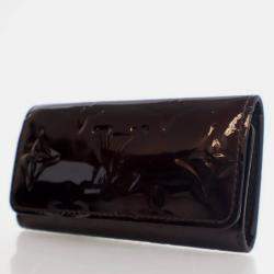 Pre Owned Louis Vuitton Monogram Vernis 4 Key Case