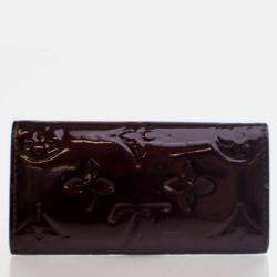 Pre Owned Louis Vuitton Monogram Vernis 4 Key Case