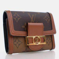 Pre Owned Louis Vuitton Brown Monogram Dauphine Wallet