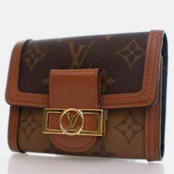 Pre Owned Louis Vuitton Brown Monogram Dauphine Wallet