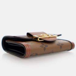 Pre Owned Louis Vuitton Brown Monogram Dauphine Wallet