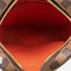 Pre Owned Louis Vuitton Brown Damier Ebene Ipanema PM