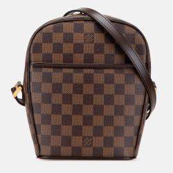 Pre Owned Louis Vuitton Brown Damier Ebene Ipanema PM