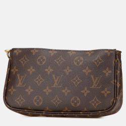 Pre Owned Louis Vuitton Brown Monogram Multi Pochette Accessoires