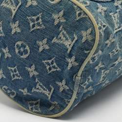 Pre Owned حقيبة لوي فيتون نويه سبيدي دينم أزرق مونوغرامي