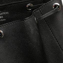 Pre Owned Louis Vuitton Black Leather Taurillon Lockme Backpack