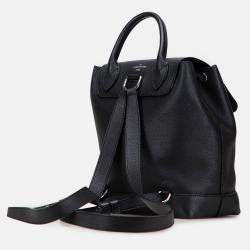 Pre Owned Louis Vuitton Black Leather Taurillon Lockme Backpack