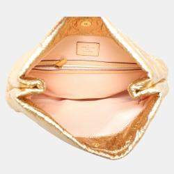 Pre Owned Louis Vuitton Quilted Monogram Saumon Clutch