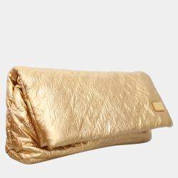 Pre Owned Louis Vuitton Quilted Monogram Saumon Clutch