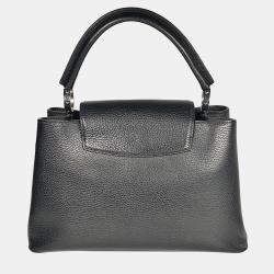 Pre Owned Louis Vuitton Black Capucines MM Bag