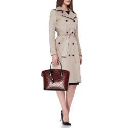 Pre Owned Louis Vuitton Pomme D'Amour Vernis Lock It PM Bag