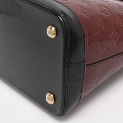 Pre Owned Louis Vuitton Pomme D'Amour Vernis Lock It PM Bag