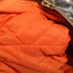 Pre Owned Louis Vuitton Grey/Khaki Monogram Jacquard Fabric and Leather Limited Edition Aviator Bag