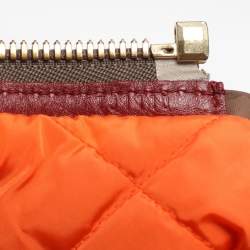 Pre Owned Louis Vuitton Grey/Khaki Monogram Jacquard Fabric and Leather Limited Edition Aviator Bag