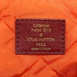 Pre Owned Louis Vuitton Grey/Khaki Monogram Jacquard Fabric and Leather Limited Edition Aviator Bag