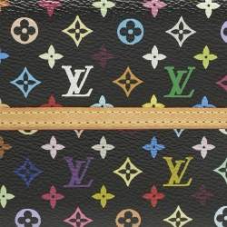 Pre Owned Louis Vuitton Black Monogram Multicolore Canvas Porte Tresor International Wallet
