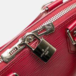 Pre Owned Louis Vuitton Pink Epi Alma BB