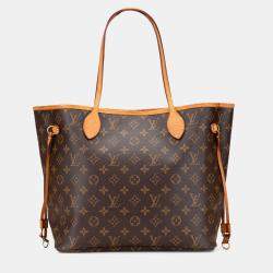 Pre Owned Louis Vuitton Brown Monogram Neverfull MM