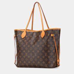 Pre Owned Louis Vuitton Brown Monogram Neverfull MM