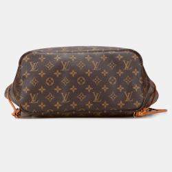 Pre Owned Louis Vuitton Brown Monogram Neverfull MM