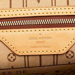 Pre Owned Louis Vuitton Brown Monogram Neverfull MM