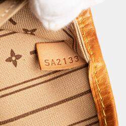 Pre Owned Louis Vuitton Brown Monogram Neverfull MM