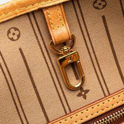 Pre Owned Louis Vuitton Brown Monogram Neverfull MM