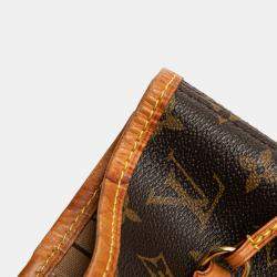 Pre Owned Louis Vuitton Brown Monogram Neverfull MM