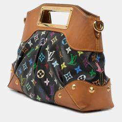 Pre Owned Louis Vuitton Black Monogram Multicolore Judy MM