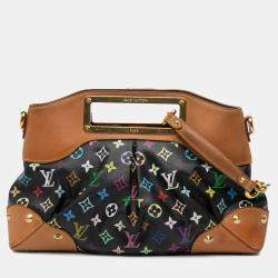 Pre Owned Louis Vuitton Black Monogram Multicolore Judy MM