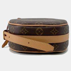 Pre Owned Louis Vuitton Boite Chapeau Souple Brown Monogram Size Pm