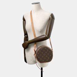 Pre Owned Louis Vuitton Boite Chapeau Souple Brown Monogram Size Pm