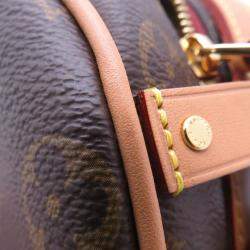 Pre Owned Louis Vuitton Boite Chapeau Souple Brown Monogram Size Pm