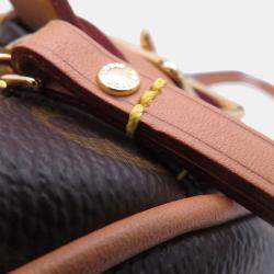 Pre Owned Louis Vuitton Boite Chapeau Souple Brown Monogram Size Pm