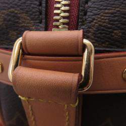 Pre Owned Louis Vuitton Boite Chapeau Souple Brown Monogram Size Pm