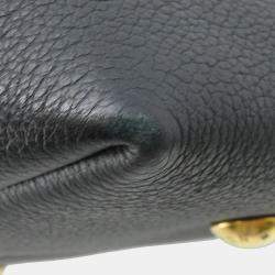 Pre Owned Louis Vuitton Lowkey Hobo Noir Grained Calf Leather Size MM