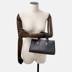 Pre Owned Louis Vuitton Onthego Ew Noir Monogram Empreinte