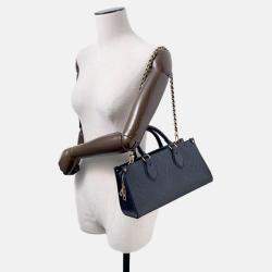 Pre Owned Louis Vuitton Onthego Ew Noir Monogram Empreinte