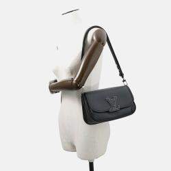 Pre Owned Louis Vuitton Busy NM Noir Epi Leather Handbag