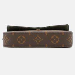 Pre Owned Louis Vuitton Multiie Pochette Green Monogram