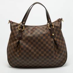 Pre Owned Louis Vuitton Damier Ebene Canvas Evora MM Bag
