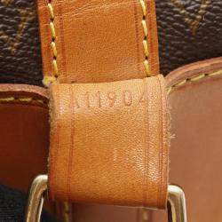 Pre Owned Louis Vuitton Randonnee GM Shoulder Bag Monogram Canvas Brown