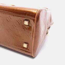 Pre Owned Louis Vuitton Tompkins Square Brown Monogram Vernis Leather Tote Bag