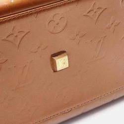 Pre Owned Louis Vuitton Tompkins Square Brown Monogram Vernis Leather Tote Bag