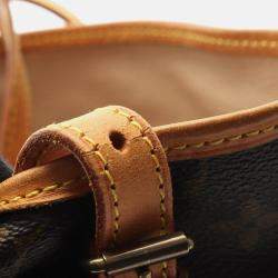 Pre Owned Louis Vuitton Bucket GM Shoulder Bag Monogram Canvas Brown