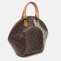 Pre Owned Louis Vuitton Ellipse MM Brown Monogram Canvas Top Handle Bag
