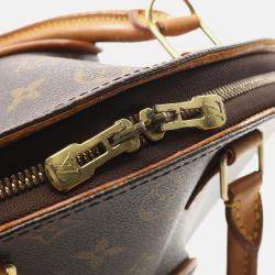 Pre Owned Louis Vuitton Ellipse MM Brown Monogram Canvas Top Handle Bag