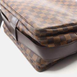 Pre Owned Louis Vuitton Naviglio Damier Ebene Canvas Crossbody Bag