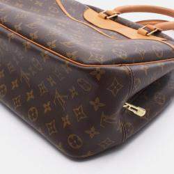 Pre Owned Louis Vuitton Deauville Monogram Canvas Bowling Vanity Handbag