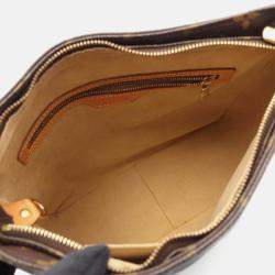 Pre Owned Louis Vuitton Looping Brown Monogram Canvas Leather GM Shoulder Bag